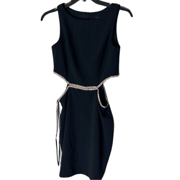 AQUA One Shoulder Cutout Waist Gown - 100% Exclusive - Picture 7 of 14